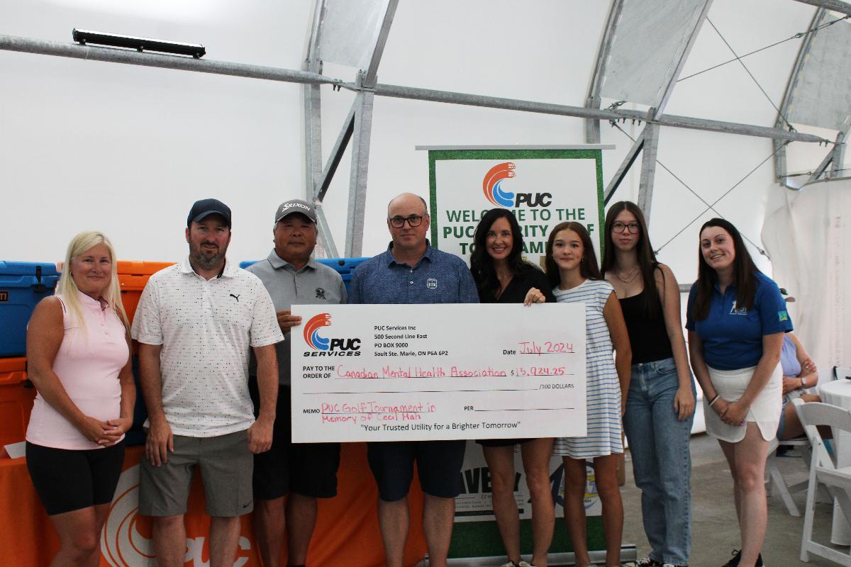 PUC Services Inc. Hosts Successful First Annual Charity Golf Tournament,  Raising $15,924.25 for the Canadian Mental Health Association of Algoma