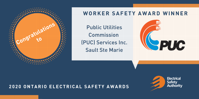 PUC Recognized as Leader in Safety by the Electrical Safety Authority (ESA)